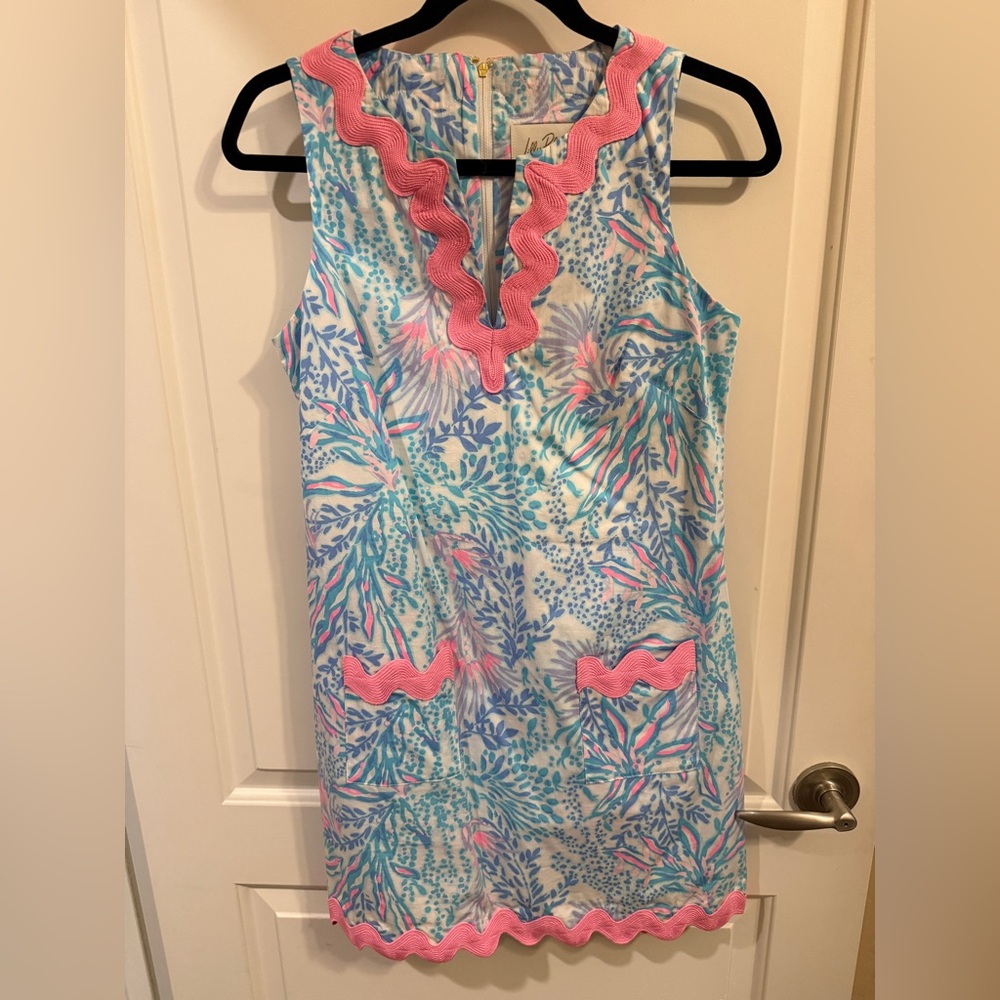 Lilly Pulitzer NWOT Romey Shift Romper in Via Del Mar Size 2